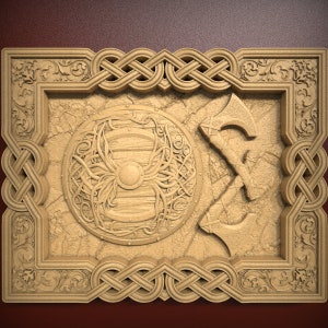 Viking Art, STL Relief file for CNC router carving, engraving