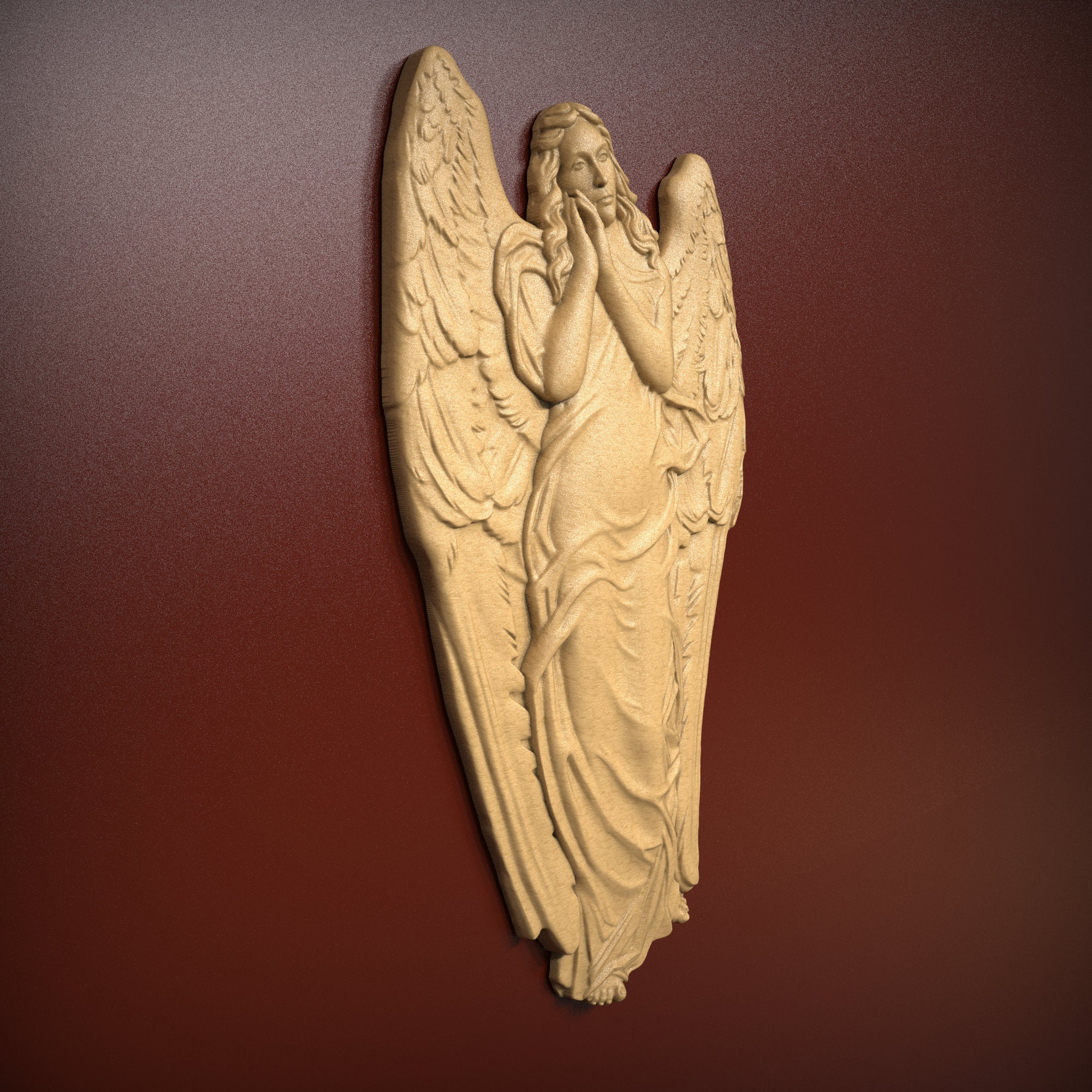 Angel, STL Relief File for CNC Router Carving, Engraving - Etsy