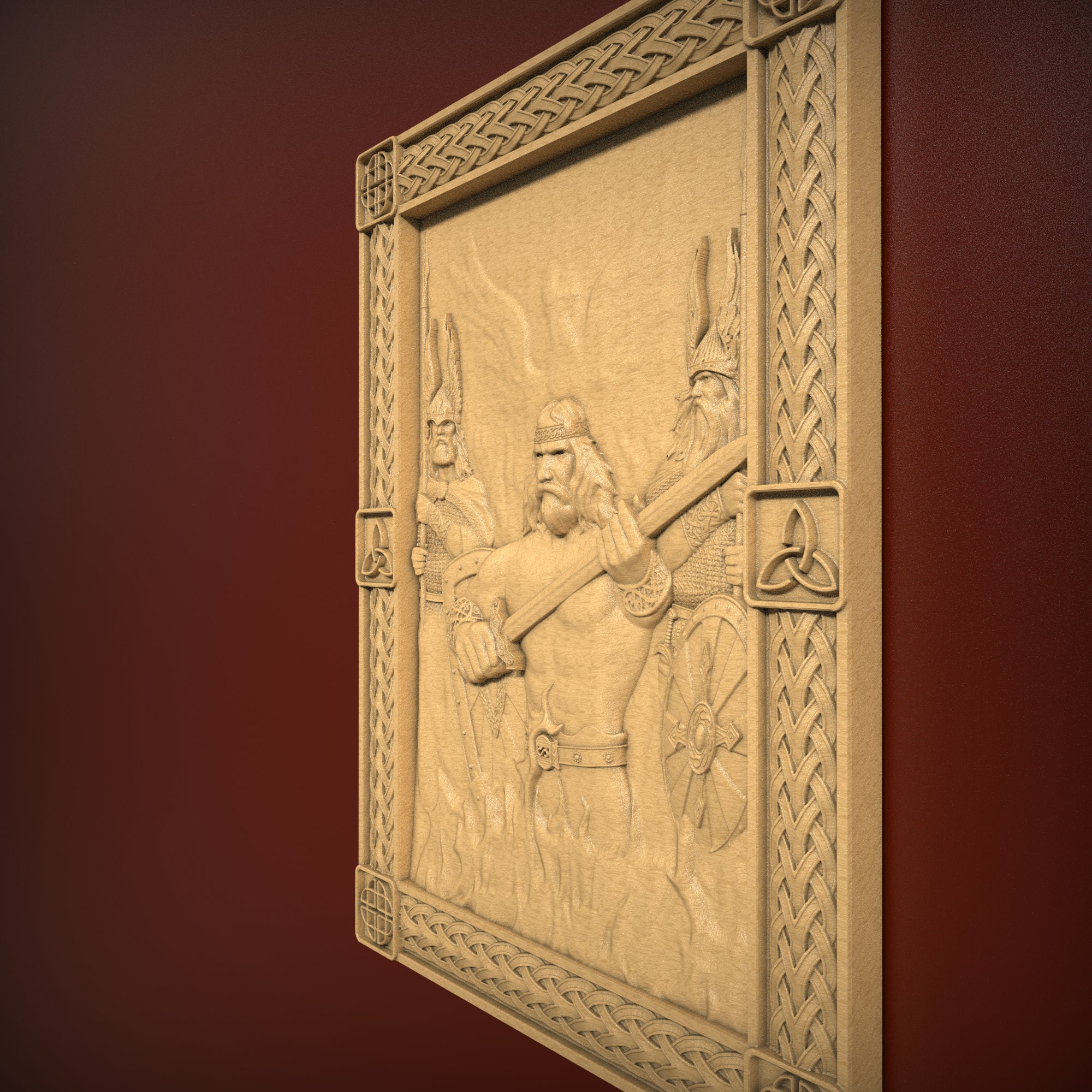Viking Fire, STL Relief File for CNC Router Carving, Engraving - Etsy