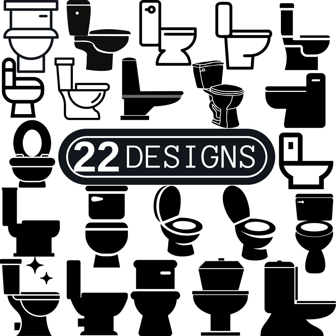 Toilet Seat SVG Toilet Paper Clipart Sitting on a Toilet Etsy