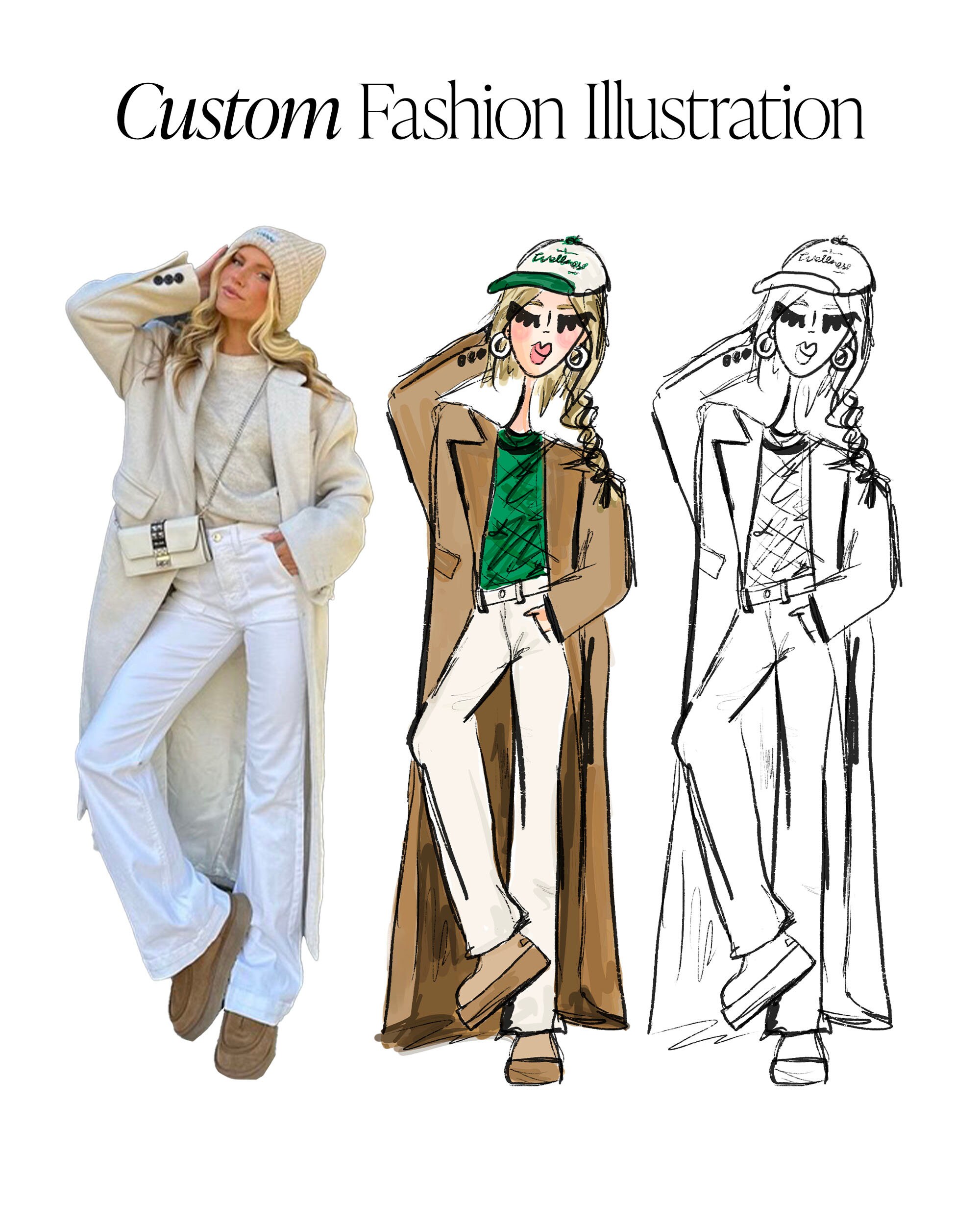 CUSTOM Fashion Illustration DIGITAL Custom Fashion Drawing, Fashion