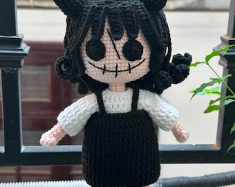 Gothic Demon Girl Crochet Pattern | Spooky Doll Amigurumi PDF Tutorial