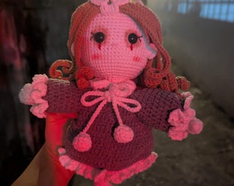 Gothic Ghost Crochet Pattern, Halloween Amigurumi Doll PDF, Spooky Cute Lenore Figure Tutorial