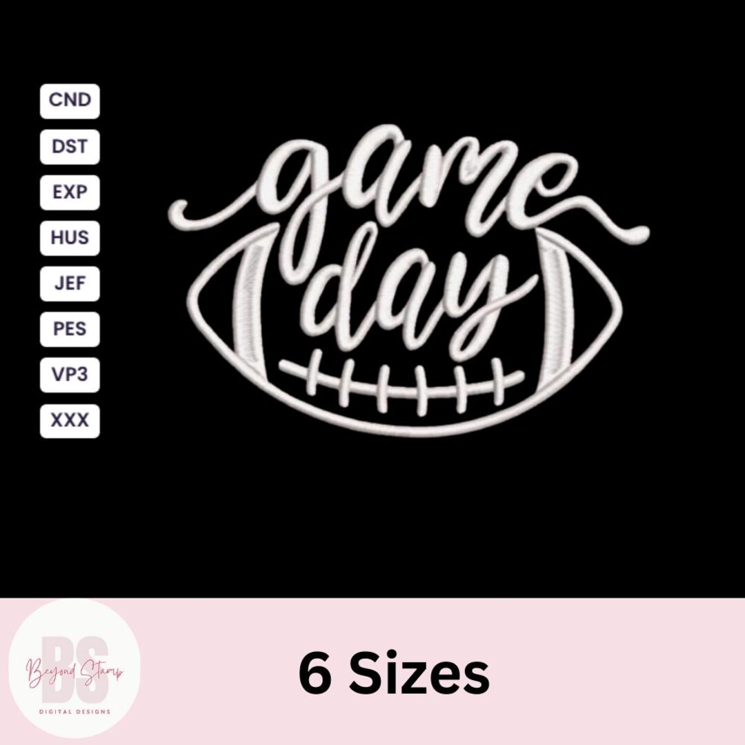 Game Day Embroidery Design, Sports Day Machine Embroidery Design for ...