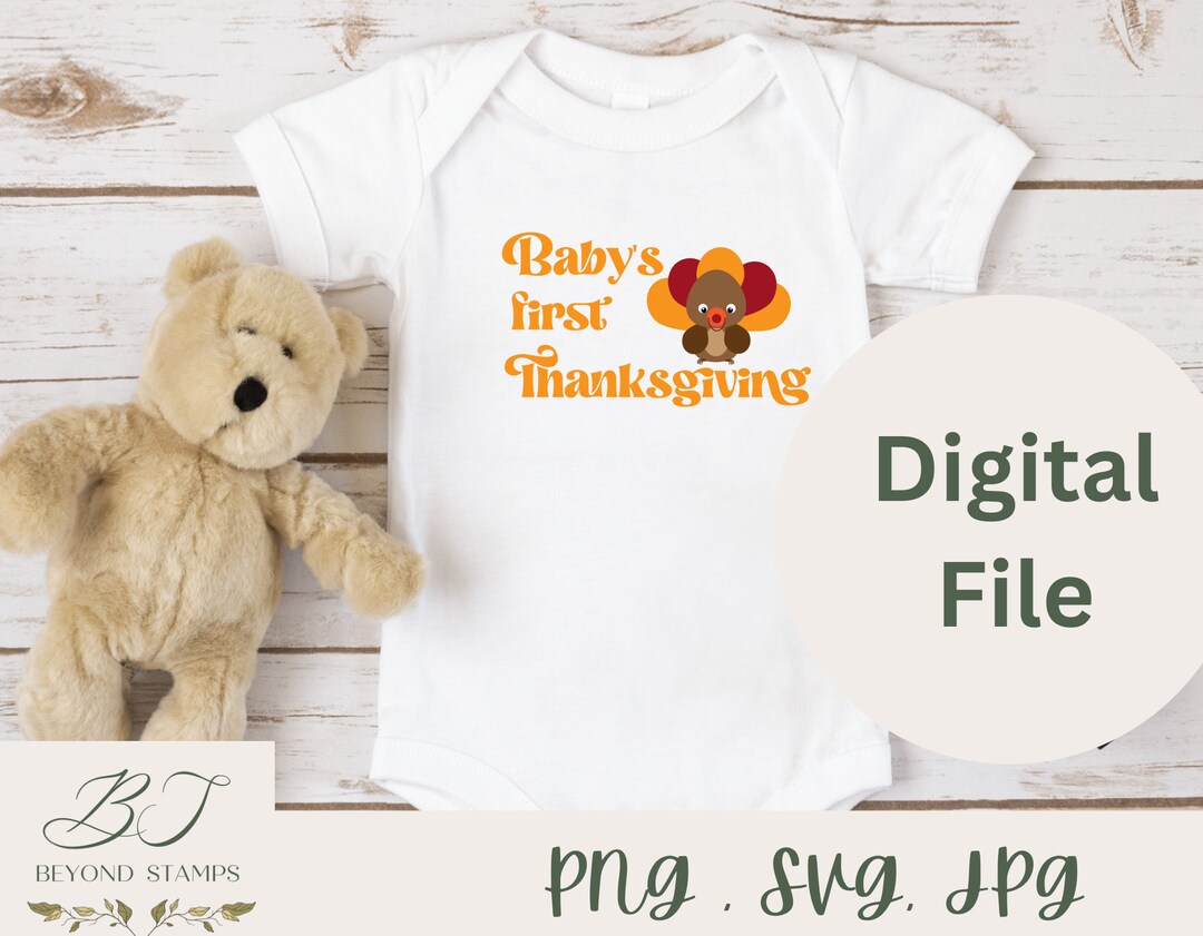 Toddler Thanksgiving Shirt Digital Design My First Etsy