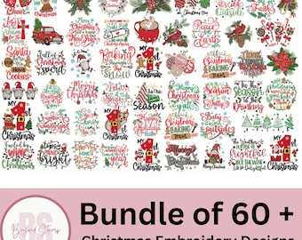 Christmas machine Embroidery Designs, mega bundle of x-mas embroidery designs, merry Christmas embroidery design digital embroidery bundle