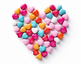 Pack of 10 Valentines Matte Stickers
