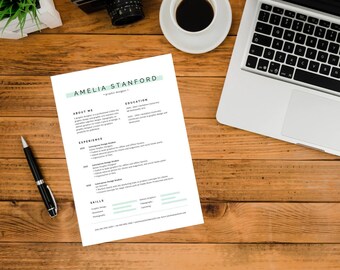 Modern Executive CV-sjabloon, Professioneel CV-sjabloon, CV-sjabloon, Heren CV, Labenslauf, CEO CV-sjabloon, CTO-CV