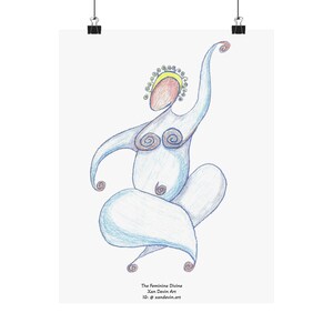 The Feminine Divine - Matte Vertical Poster