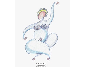 The Feminine Divine - Matte Vertical Poster