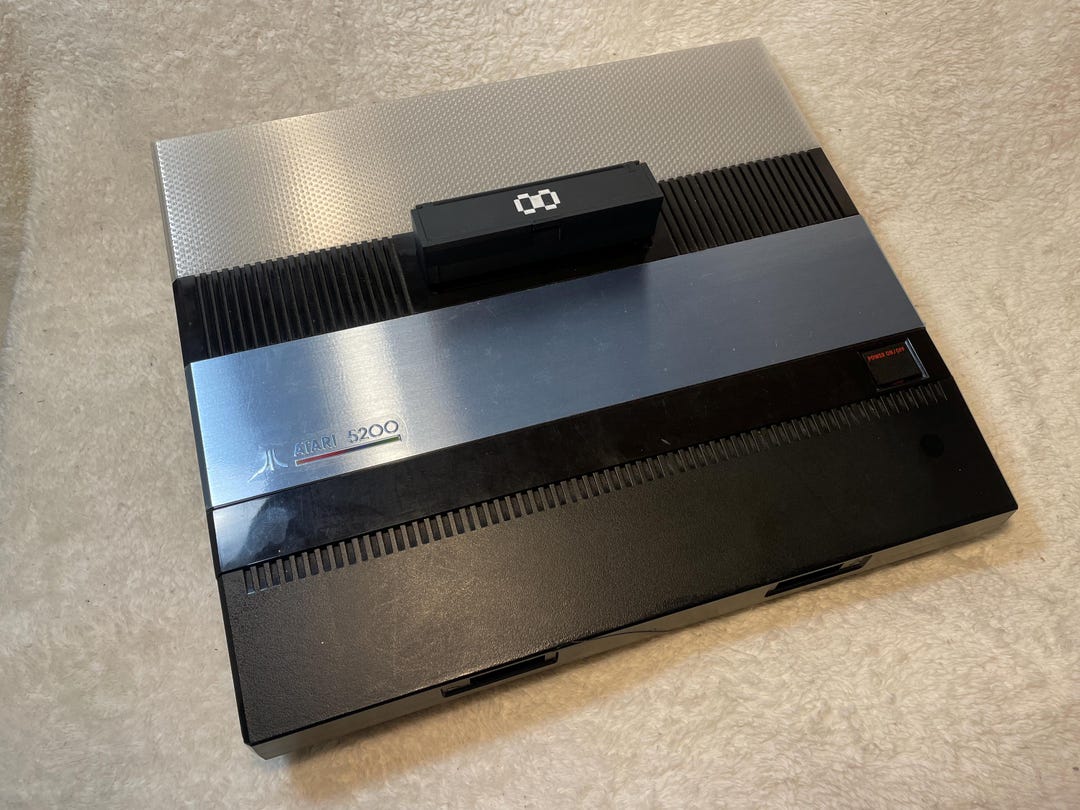 Housse De Protection Atari 5200 Officielle D'époque - Dust Cover Avec Logo - Bon état