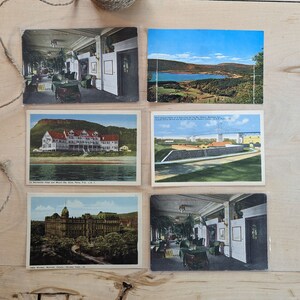 Vintage Postcards Canada, Original Canada Post Cards, Nova Scotia, La Normandie Hotel Quebec, Cape Breton, Chateau Frontenac, Montreal