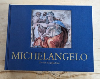 Hardcover Art Book Michelangelo by Trewin Copplestone, Michelangelo Large Art Coffee Table Book