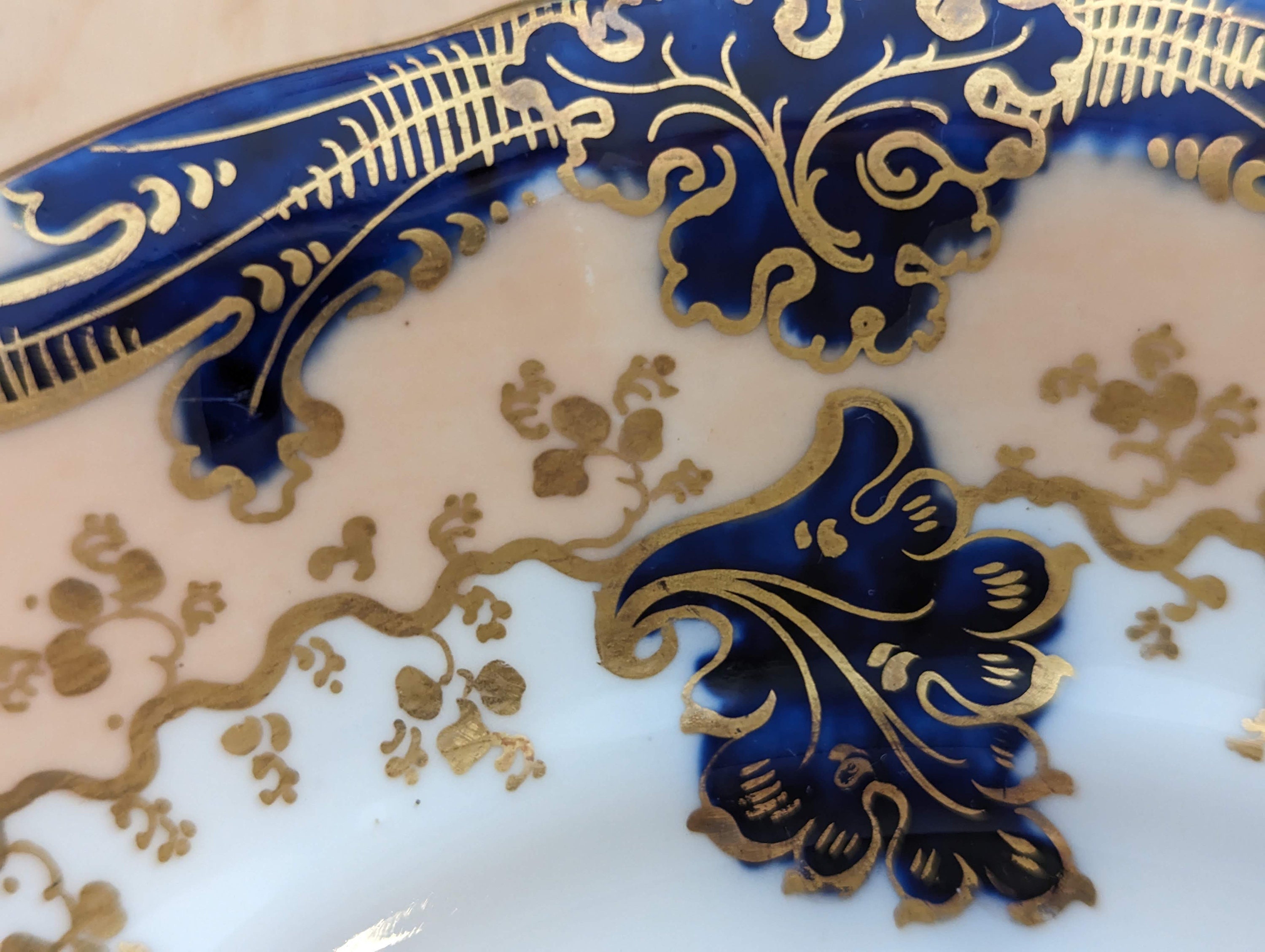 Antique Early 19th Century English Rockingham Fine Porcelain Hand