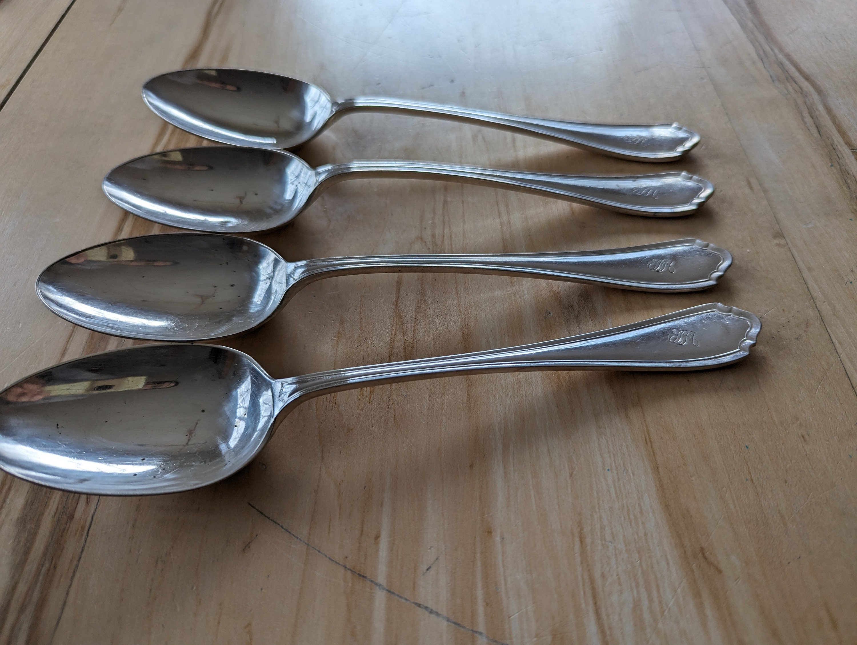 Antique Atkin Brothers Sheffield Silverplate Set of 4 Serving