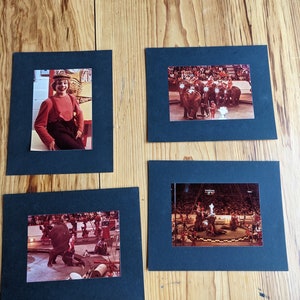 Ringling Bros Barnum Bailey Circus Original Performance 4 Photograph Lot &quot;The Greatest Show On Earth&quot;, Clown, Ringling Memorabilia
