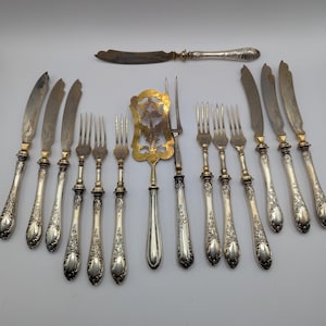 German 800 Silver Flatware - Etsy