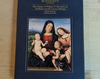 Vintage Hardcover Art Book Sotheby’s Auction Catalog June 1 1989 Estate of Walter Chrysler Jr