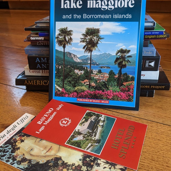 Travel Book Italy, Lake Maggiore And The Borromean Islands Italy Muzio, Coffe Table Travel Book, Galeria Di Ufizzi, Hotel Splendid