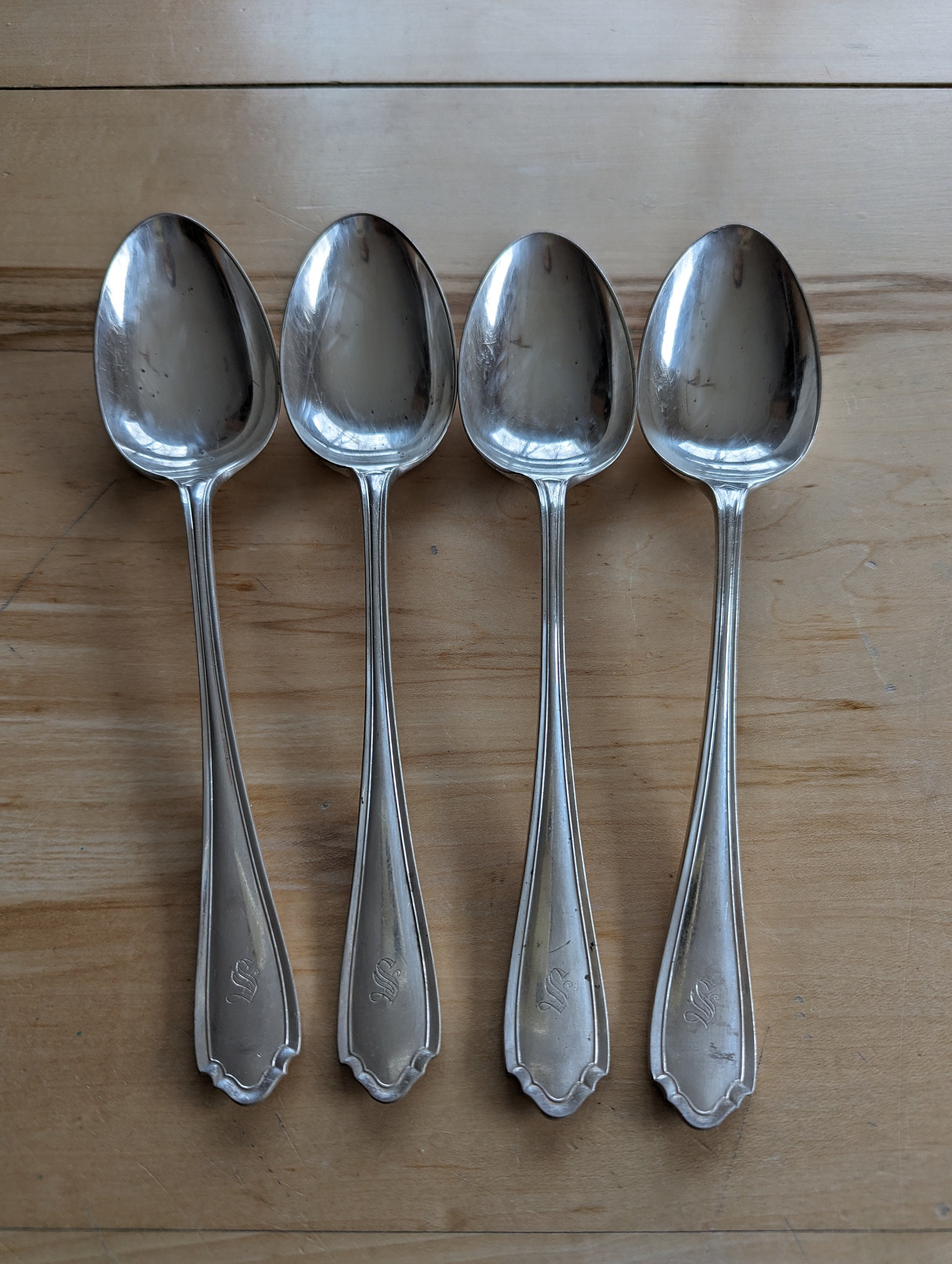 Antique Atkin Brothers Sheffield Silverplate Set of 4 Serving