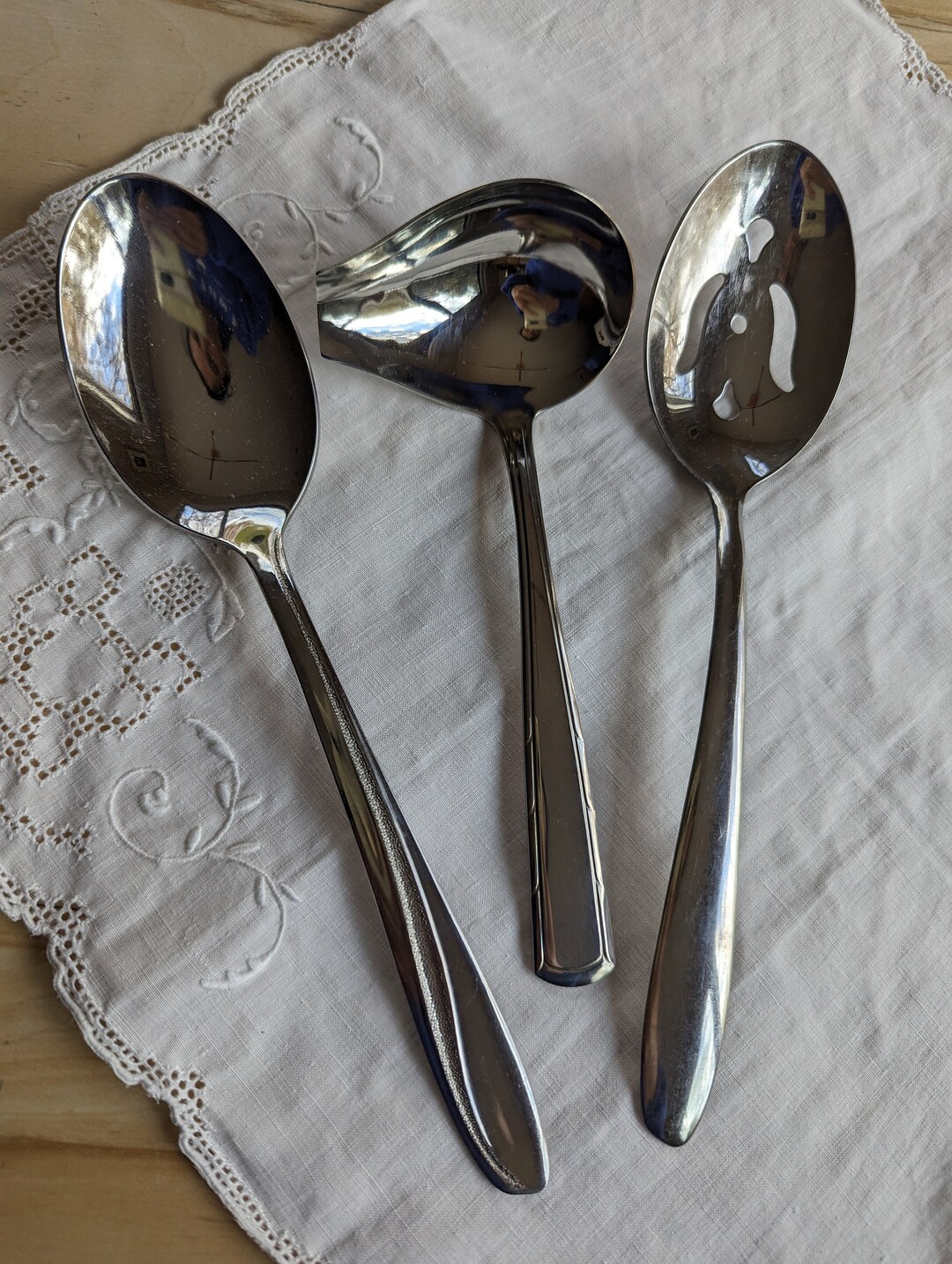 Vintage Serving Utensil Set Stainless Steel Stainless by Etsy
