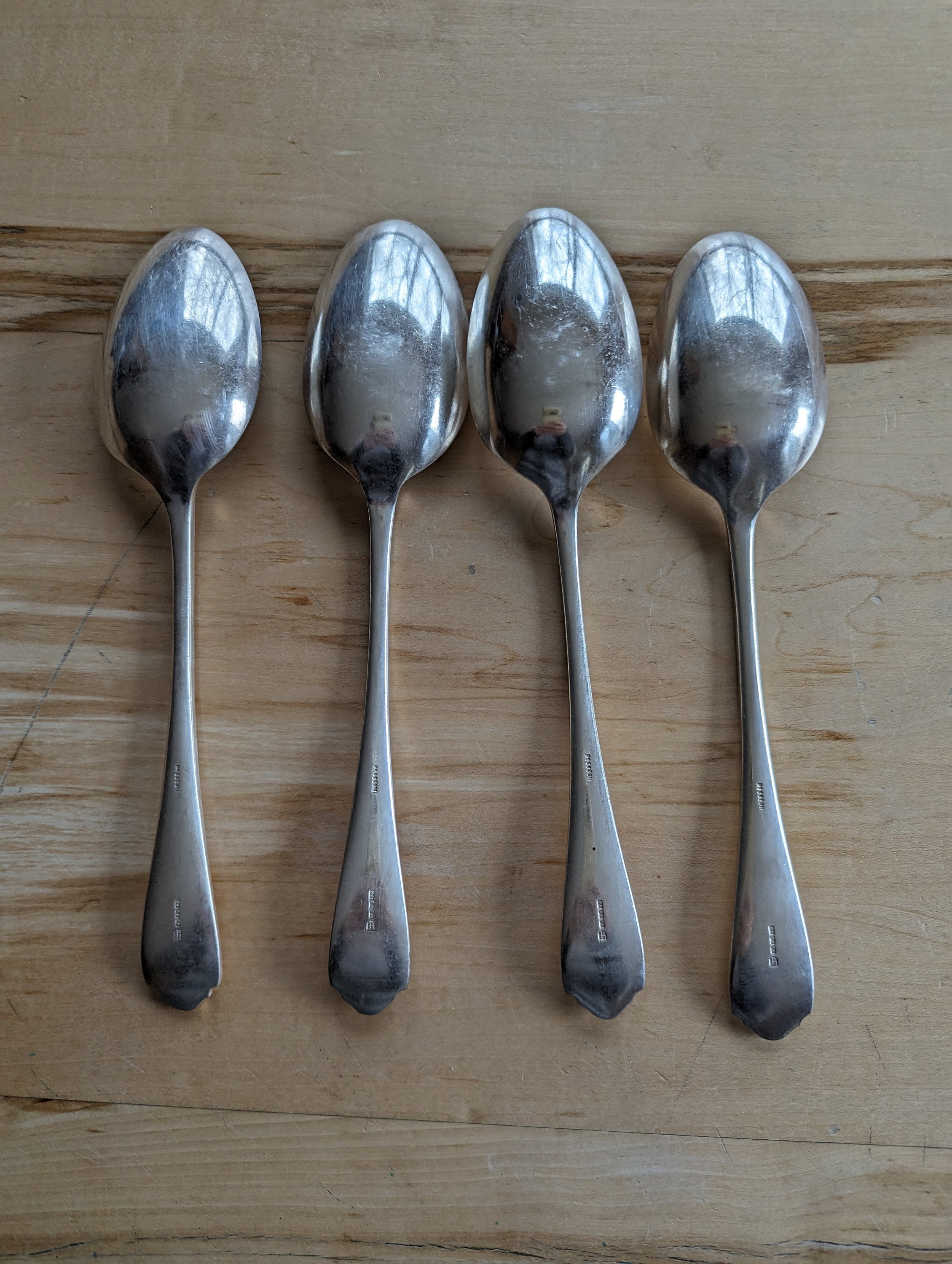 Antique Atkin Brothers Sheffield Silverplate Set of 4 Serving