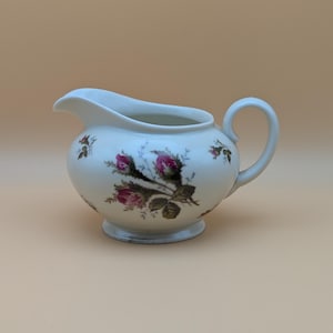 Rosenthal AIDA Moss Rose Porcelain Creamer, Floral Rose Creamer