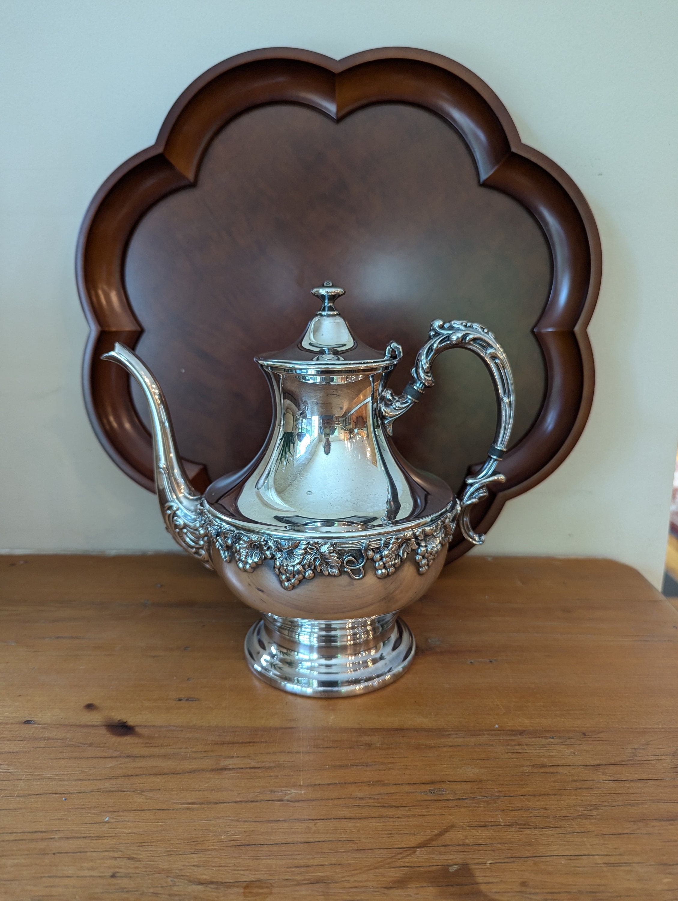 Sheridan Silver on Copper Tea Pot - Etsy