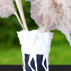Horse Sculpture Vase – Handmade Decor – Equestrian Art – Unique Home Decoration – Custom Color Options – Rustic Horse Figurine – Home Decor
