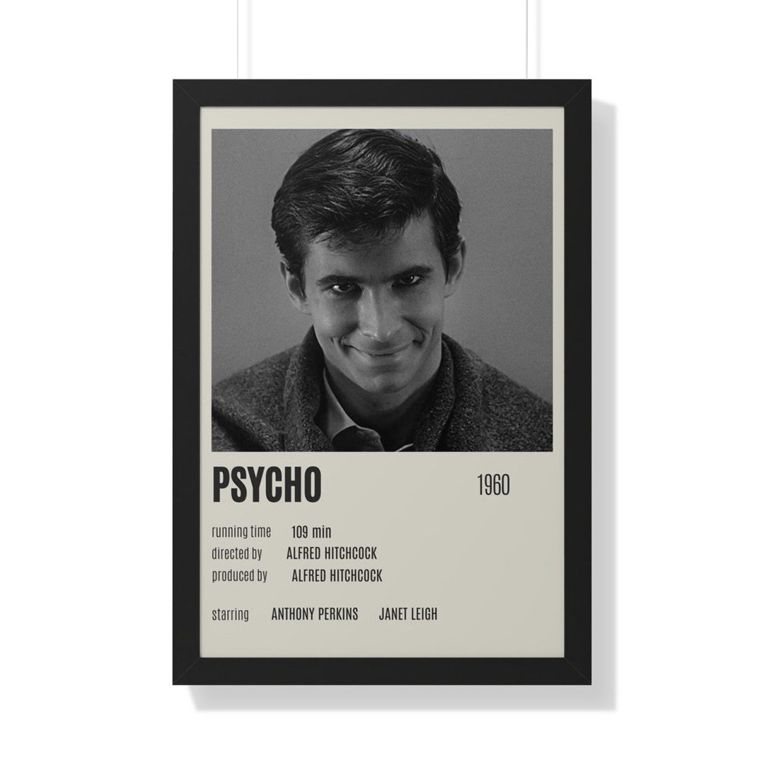 Psycho Shower Scene Psycho 1960 Psycho Poster Alfred Etsy