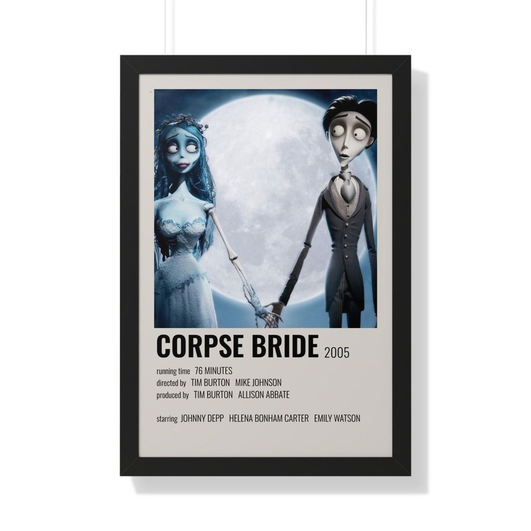 Corpse Bride Print - Retro Movie Poster - Vintage Movie Print - Corpse Bridge Poster - Corpse Bridge Movie - Johnny Deep