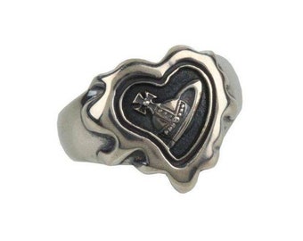 vivienne westwood seal ring ,nana anime armour ring ,armor ring , nana anime ring