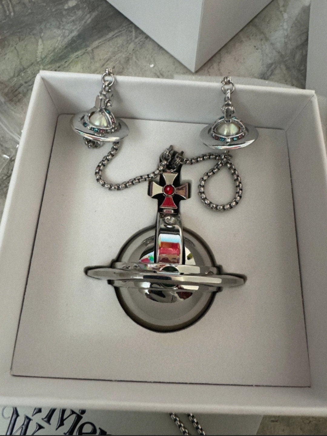 Vivienne Westwood Nana Card & Box Gold Orb Necklace Lighter Used Japan |  eBay