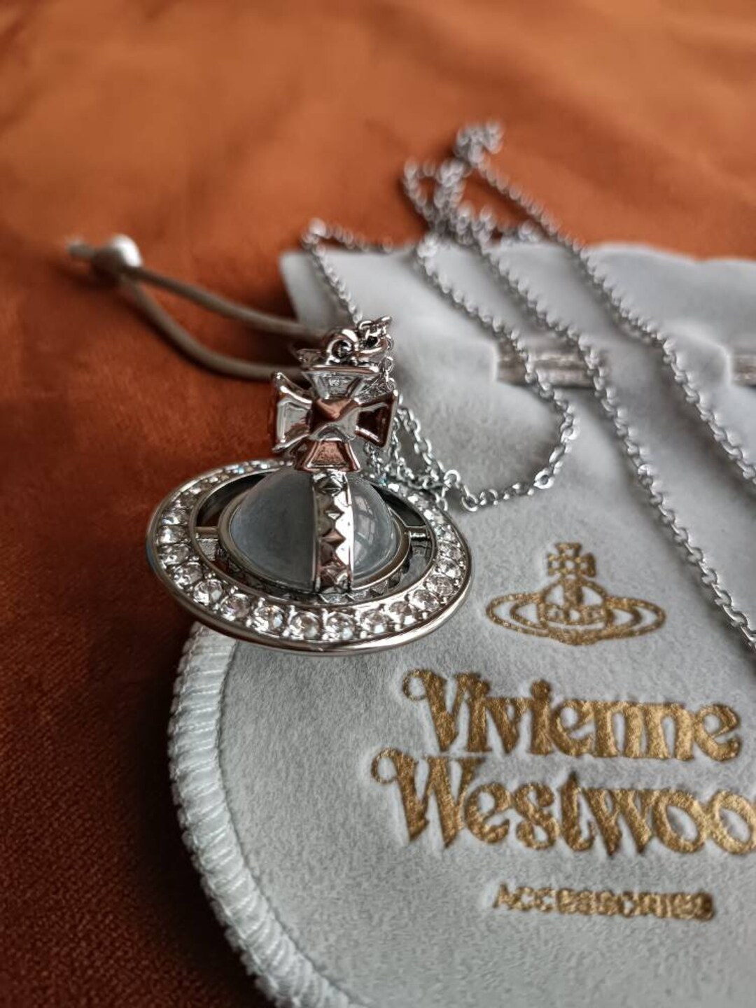 Vivienne Westwood Silver Orb Necklace With Dustbag Etsy Vivienne Westwood Silver Orb Necklace With Dustbag Etsy