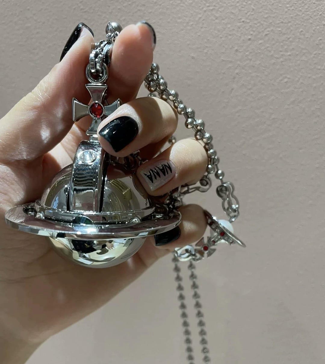 Nana Anime Double Saturn Lighter Necklace and GİFT BOX-REFİLLABLE