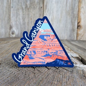 Arizona Grand Canyon National Park Sticker Triangle Full Color Travel Souvenir Water Bottle Laptop