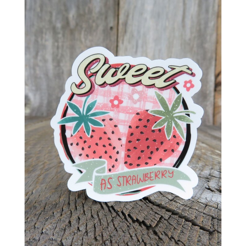 Sweet as Strawberry Sticker Summer Fruit Souvenir Laptop - Etsy