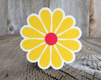 Glossy Groovy Flower Power Sticker - Etsy