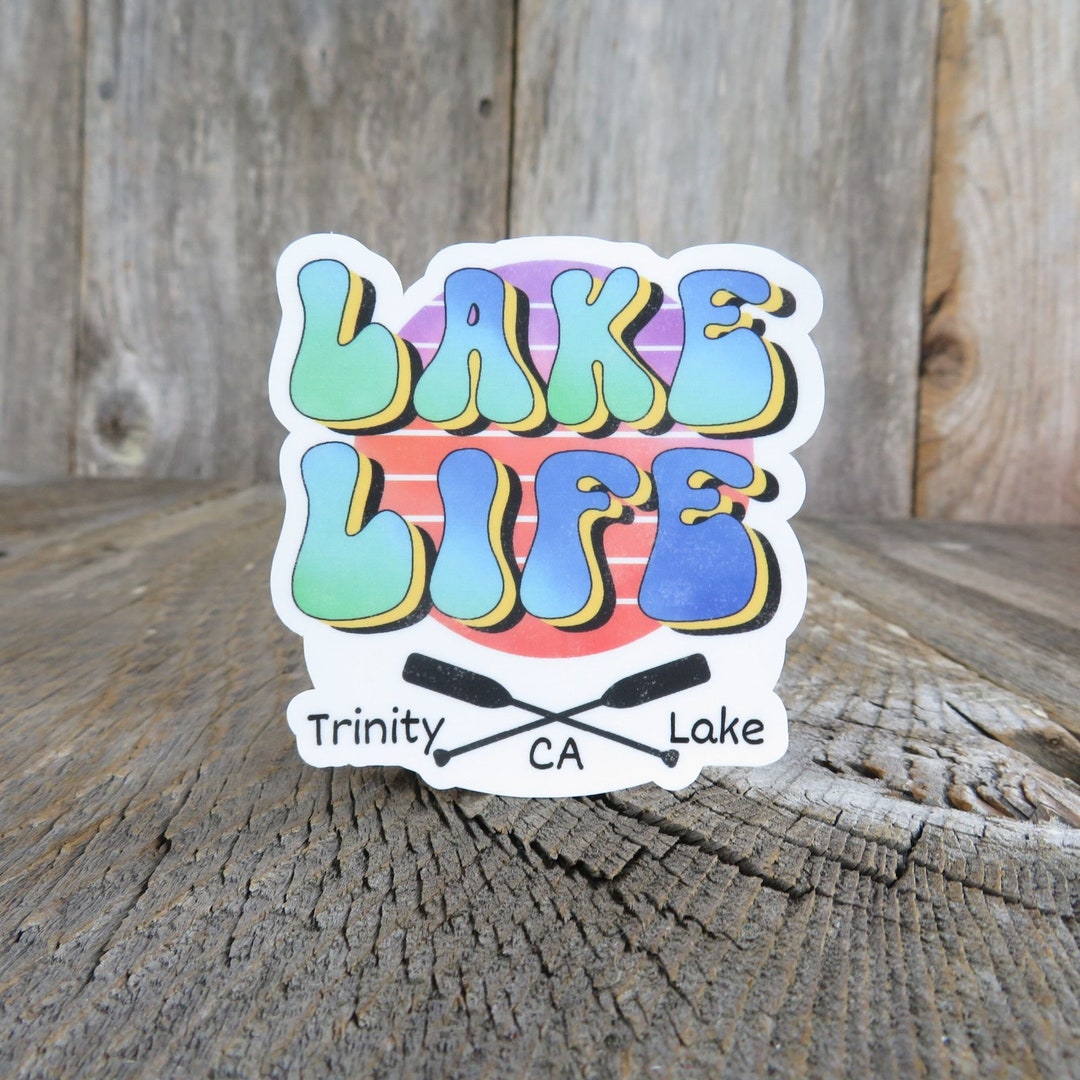 Trinity Lake Life Sticker California Waterproof Camping Outdoors ...