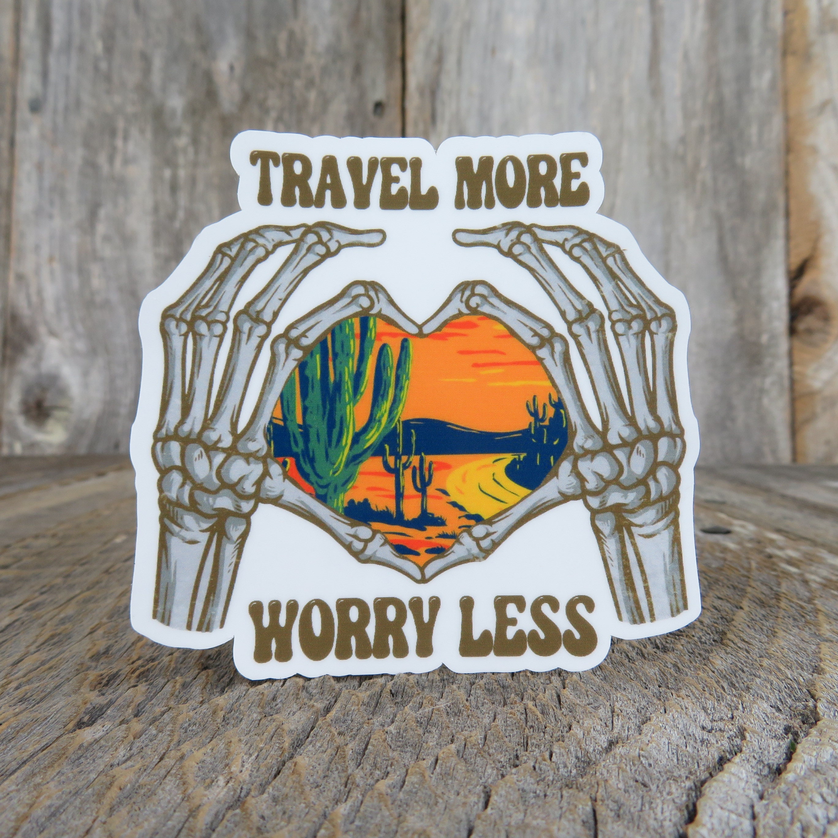 Create More Worry Less Holographic Sticker