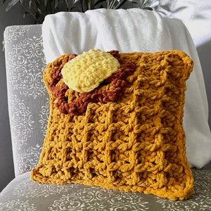 Waffle Pillow Crochet Pattern