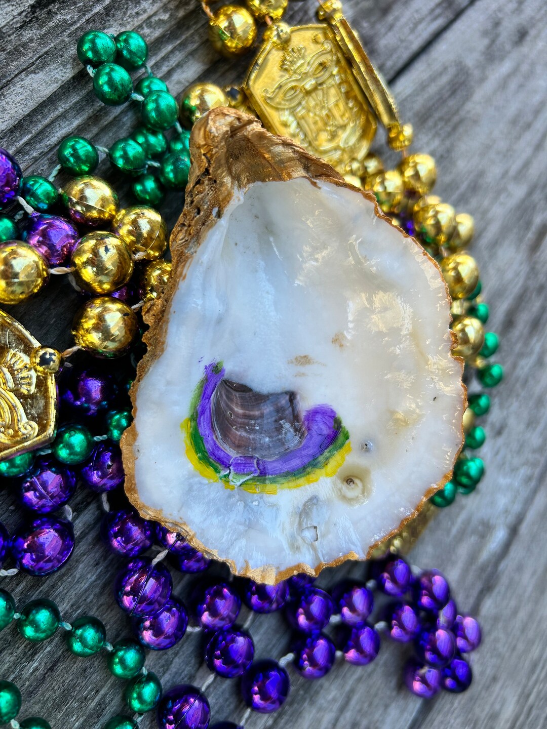 mardi gras oyster wreath
