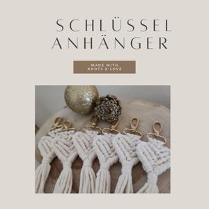 Macrame keychain set