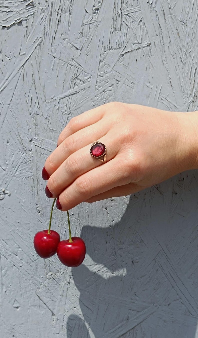 Ein witchy antiker georgianischer Paste Ring image 10