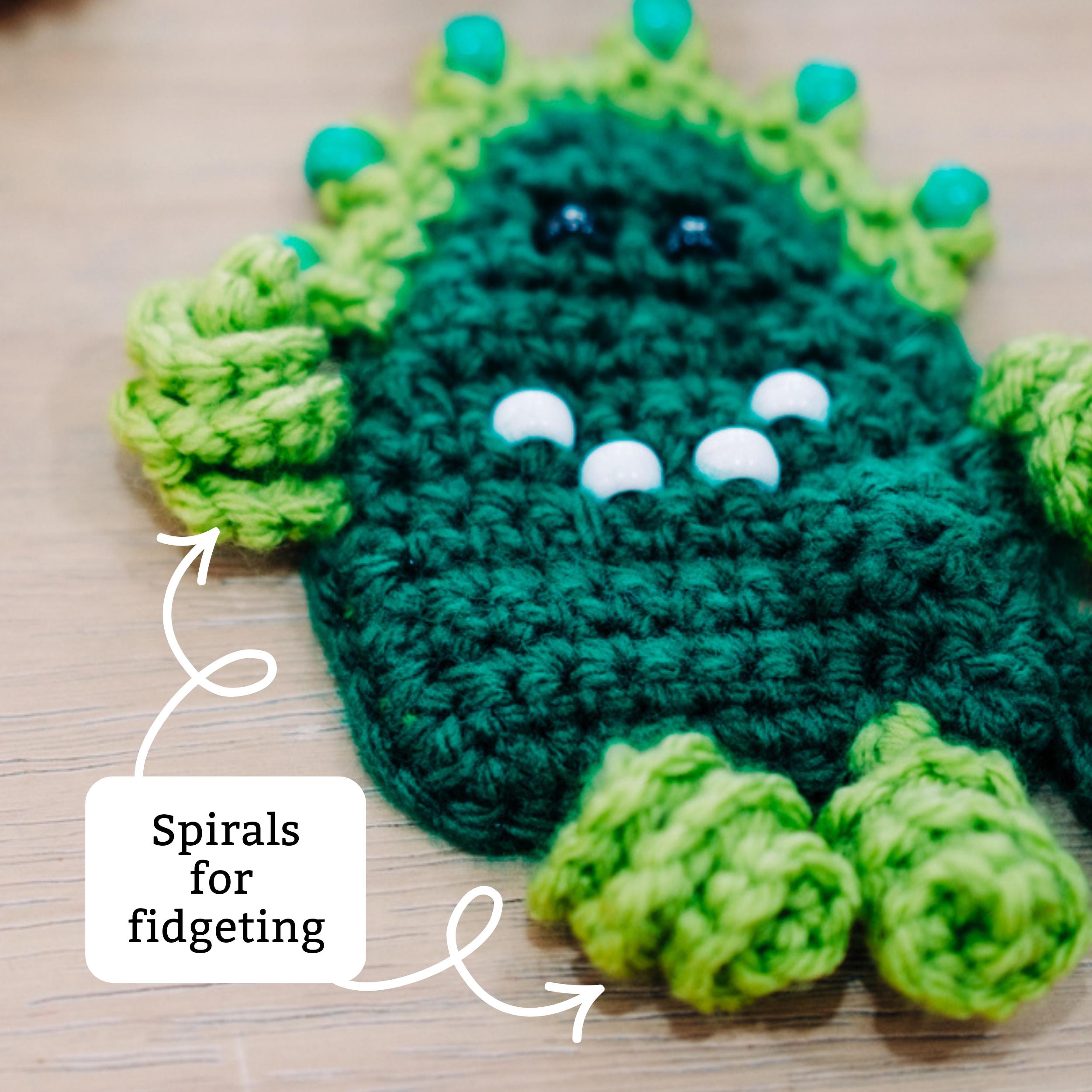 Dinosaur Fidget Toy Fidgety Friends Crochet Pattern. Mix and Match ...