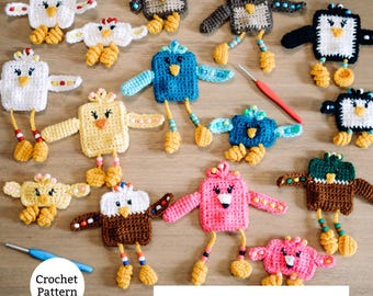 Vogel Fidget Spielzeug Fidgety Freund Häkelanleitung: Angst Relief Perlen-Labyrinth. Spaß Weg, ADHD, Autismus, Stress, beschäftigte Hände Clicker zu beruhigen