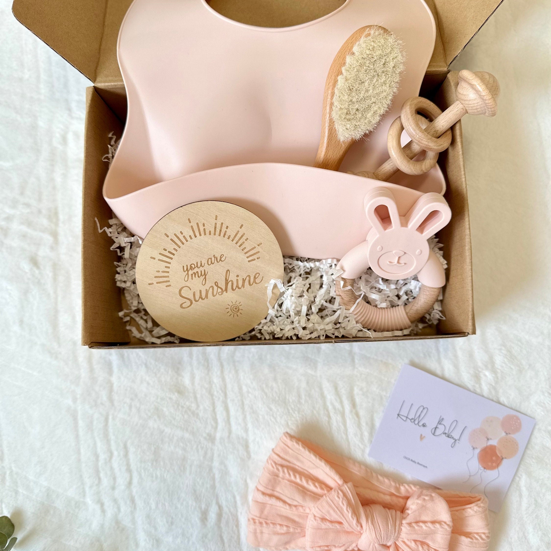 Huge Baby Girl Gift Basket - Welcome Wagon - Pink | Our Green House