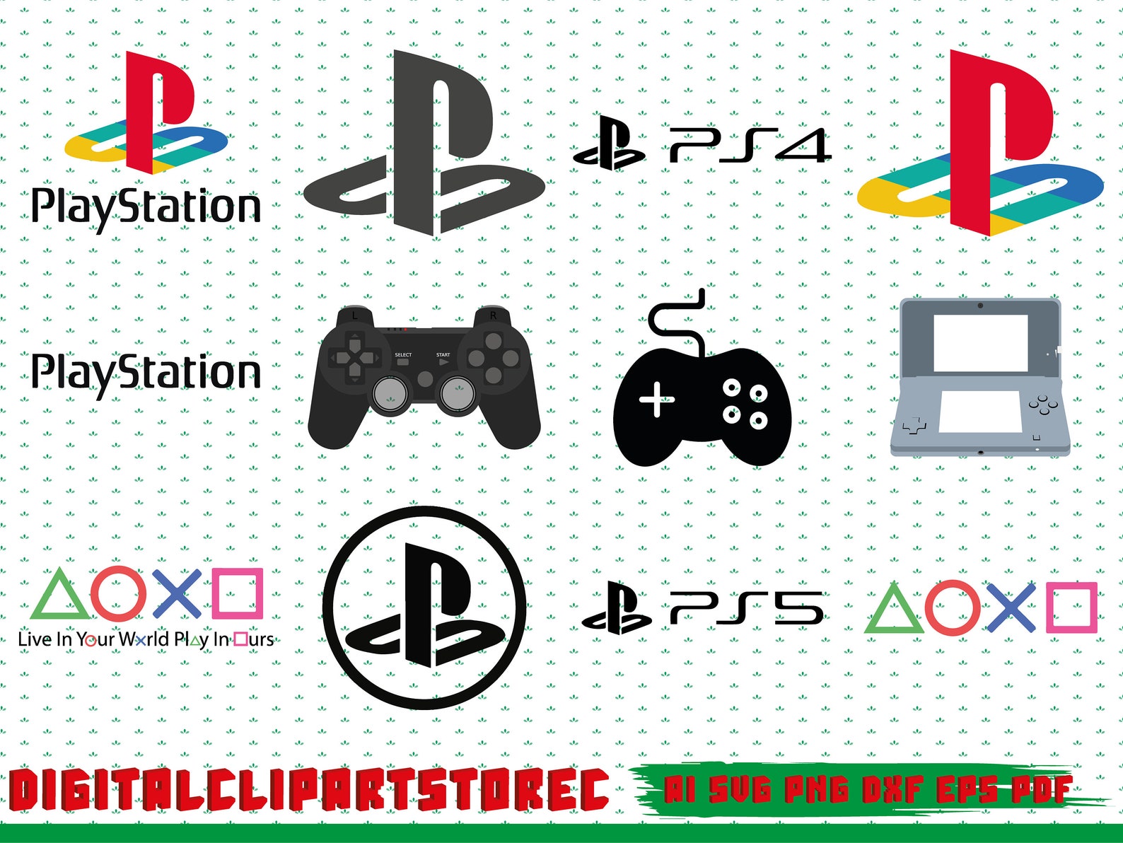 Playstation Svg Bundle Console Controller Svg PS5 Svg PS4 Etsy