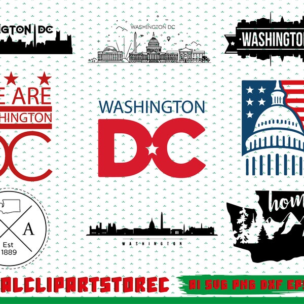 Washington DC Clipart, Washington DC Svg, Washington Design, We Are Washington, Washington Clipart, Washington DC, Commercial Use, State Svg