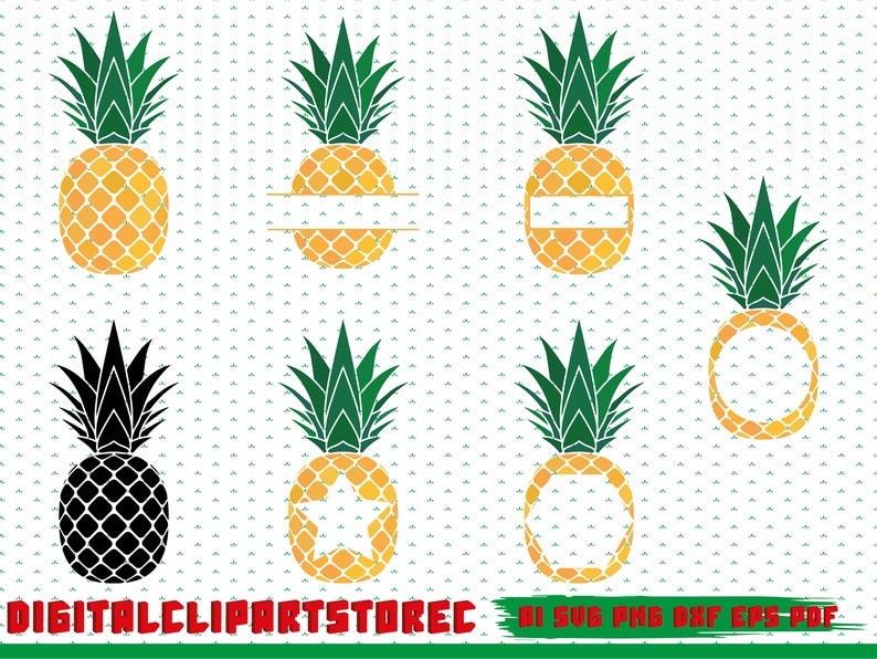 Pineapple Svg Pineapple Name Svg Pineapple Name Frame Svg Etsy